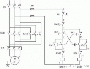 2020南方三相異步電動機正反轉接線圖（附現(xiàn)場操作圖）